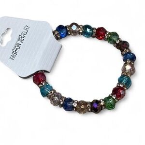Multicolor‎ Stretch Beaded Bracelet